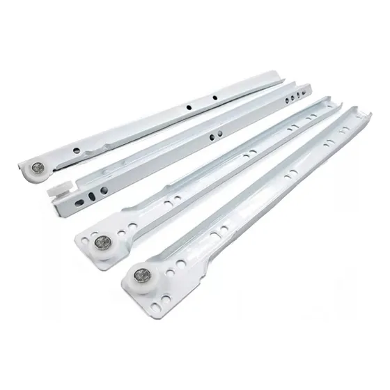 Corredera Esmaltada Blanca/ Riel 60cm (10 Pares) C08- 10
