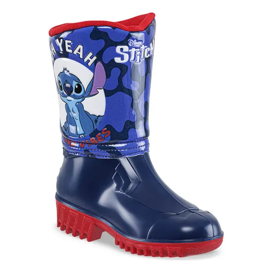 Botas Lluvia Gantu Stitch Azul-rojo Para Niño Disney