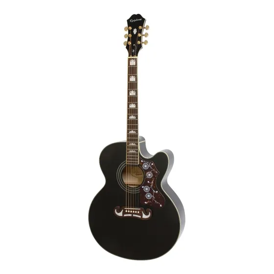 Guitarra Electroacústica EpiPhone Ej-200sce Bk