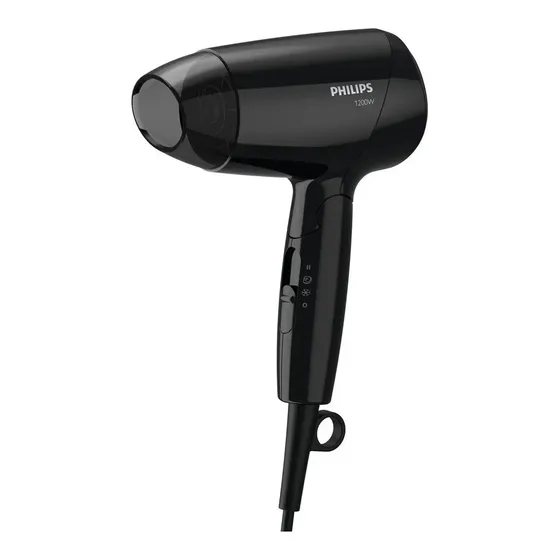 Secadora de cabello PhilipsEssential Care BHC010 negra | Cuotas sin interés