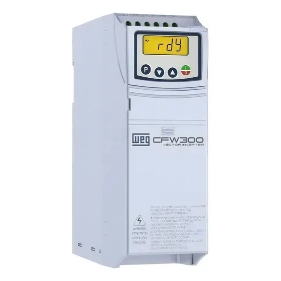 WEG CFW300B15P2T2DB20 220V trifásica 5 hp branco