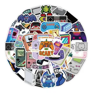 Gamer 50 Calcomanias Stickers De Pvc Vs Agua Videojuegos Gamer 50 Calcomanias Stickers De Pvc Vs Agua Videojuegos