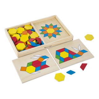 Juguete De Madera Melissa & Doug Con Bloques Y Tablas Juguete De Madera Melissa & Doug Con Bloques Y Tablas