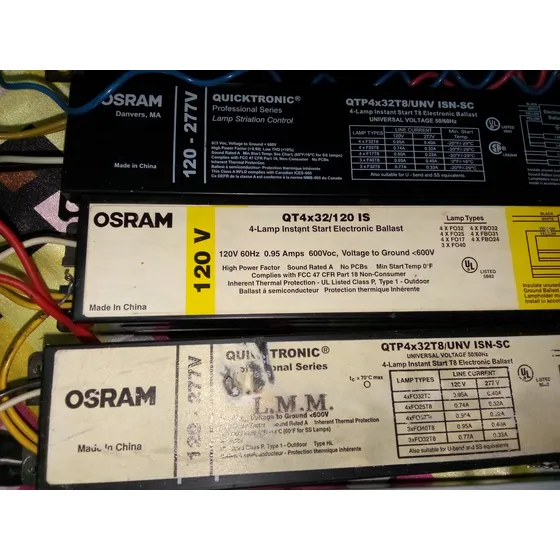 Balastros Electrónico 4x32w 120-277v Usados Operativos..