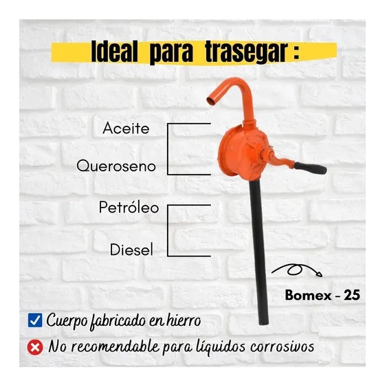 Bomba Manual Para Aceites Marca Truper