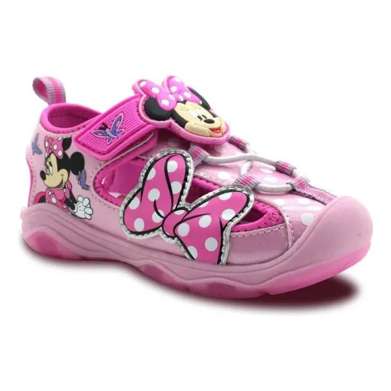 Sandalias De Niña Con Motivo De Minnie Mouse