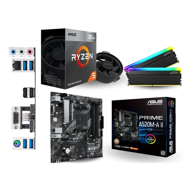 Kit Actualización Gamer Ryzen 5600g, A520, 16gb Ddr4 Rgb