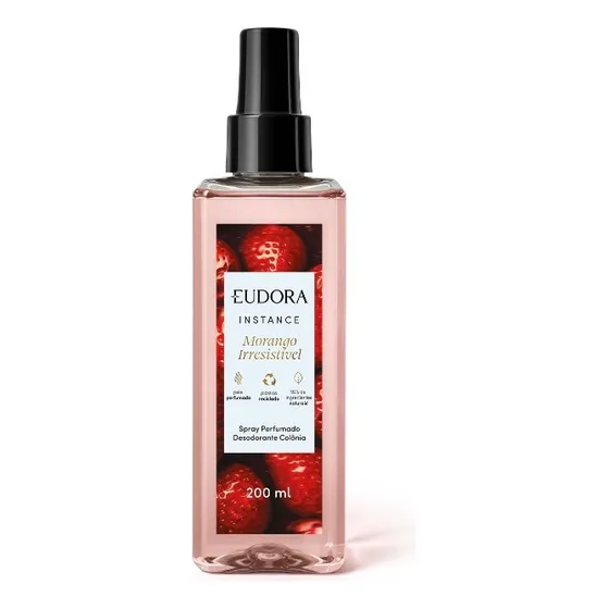 Body Splash Eudora Instance Morango Irresistible 200 Ml