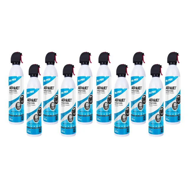 Kit 10 Pzas Aire Comprimido 440ml Limpieza Mantenimiento Pc