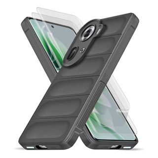 Funda Case Rudo Uso Silicona For Oppo Reno 11 + 2 Mica Funda Case Rudo Uso Silicona For Oppo Reno 11 + 2 Mica