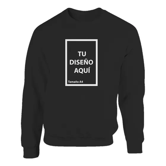 Buzo Cuello Redondo Hombre Mujer Algodón Personalizado