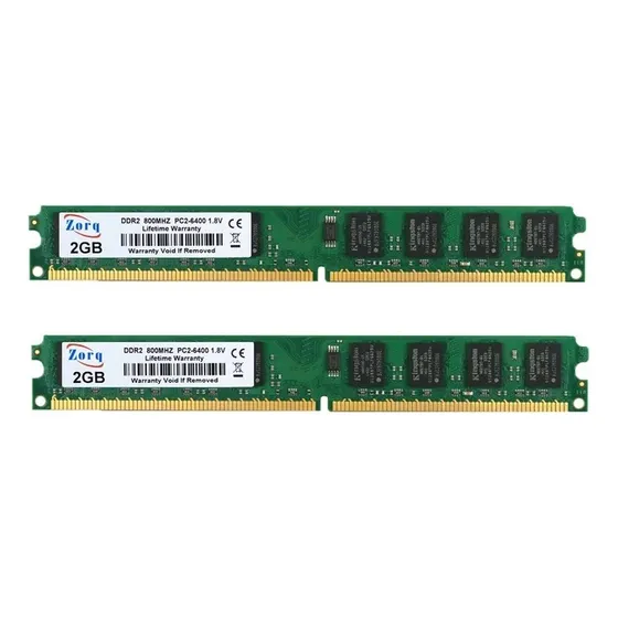 Com 2 Memória Zorq Ddr2 4gb(2x2gb) 800mhz Desktop