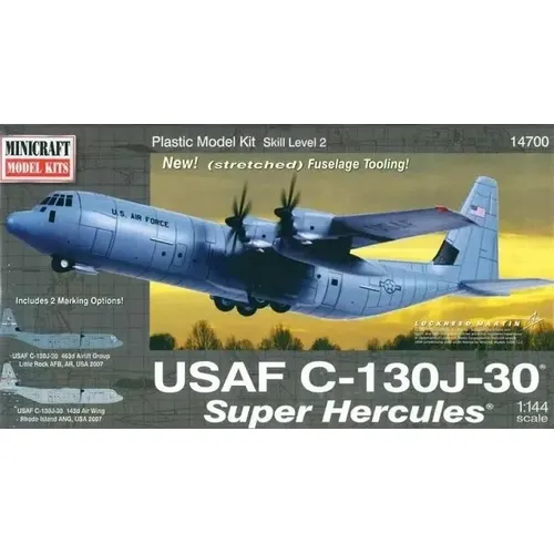 Italeri C-130E/H Hercules Avião Modelismo 1/72 165 Peças