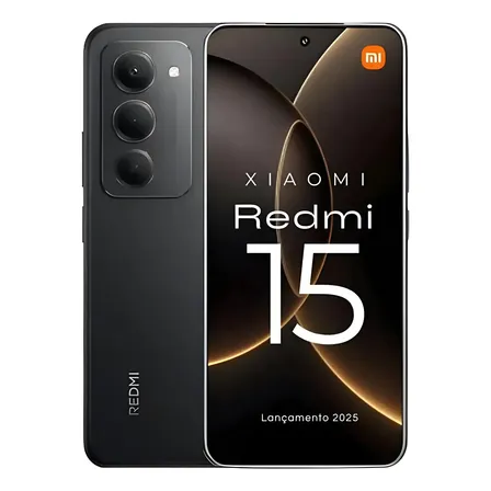 Celular Xiaomi Redmi 15 Dual Sim 128gb Preto 6+6gb Global Preto