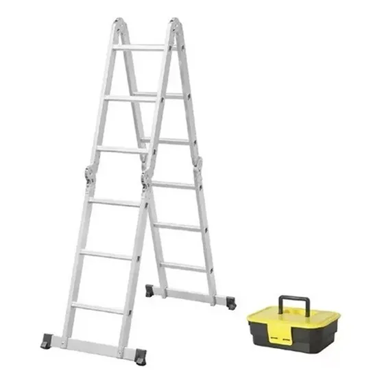Escalera De Aluminio Articulada 12 Escalones + Handy Gratis