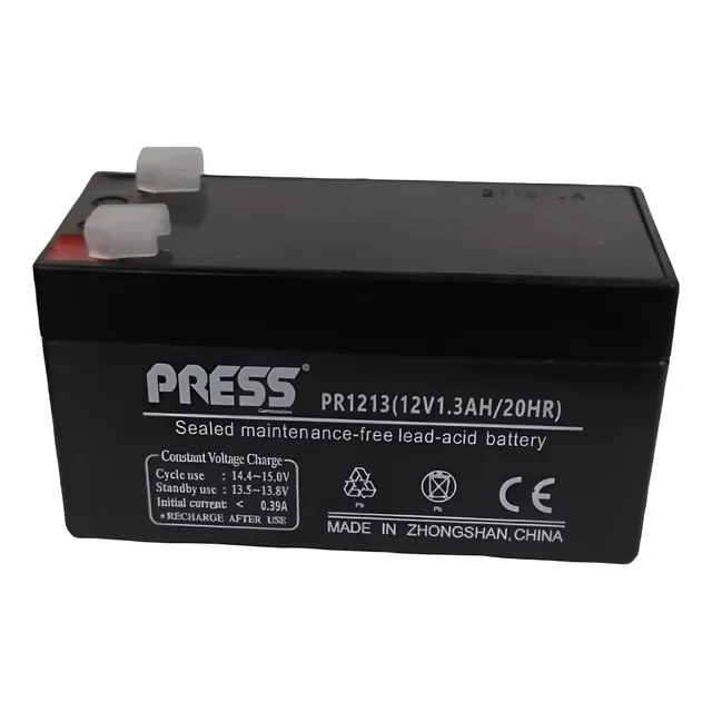 Bateria De Gel Recargable De 12volts 1.3ah Press