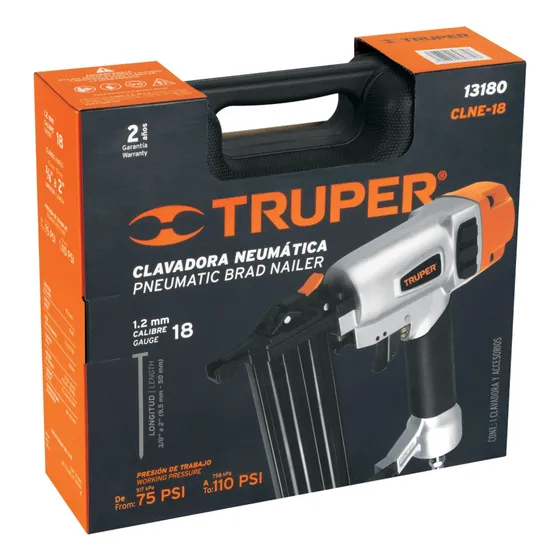 Clavadora Neumática Profesional, Calibre 18, Truper