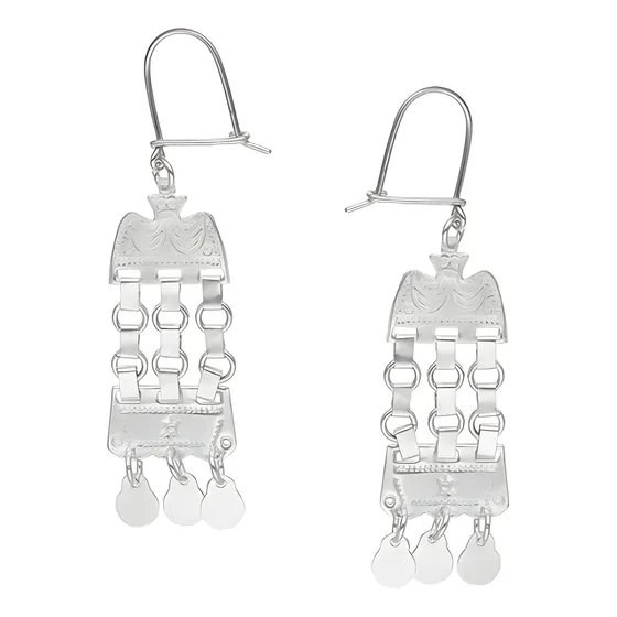 Aros Plata 950 Mapuche Artesanales Trapelacucha 