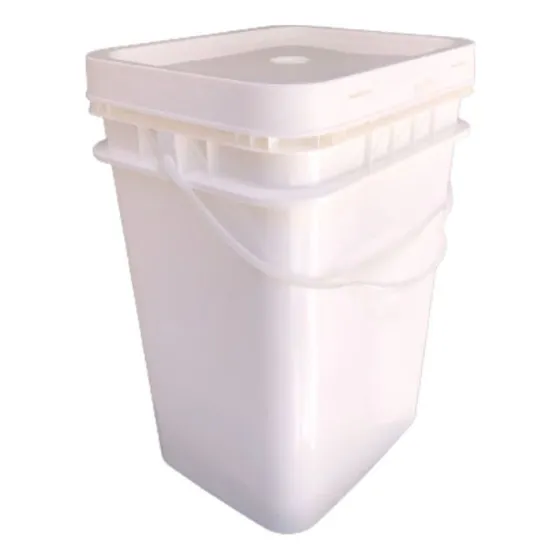 Balde 20l Retangular Para Cozinha De Cor Branco
