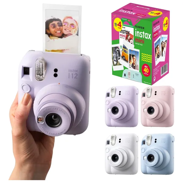 Kit Fujifilm Câmera Instax Mini + 40 Filmes Instax Original