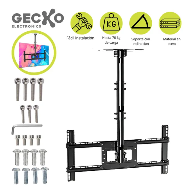Soporte De Techo Rotación De 60°, Hasta 60 Pulgadas Gecko