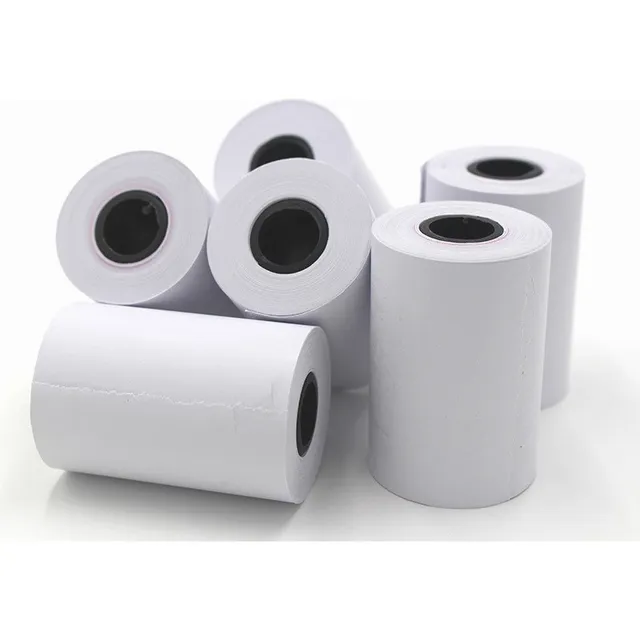 Caja 50 Rollos De Papel Térmico 57*35 Mm  Para Miniprinter