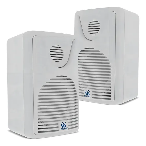 Caixa Som Ambiente Bravox Bsa 30w 4 Ohms Foco 35 Angulavel Cor Branco