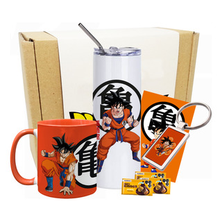 Kit De Regalo Con Taza Y Termo Goku Personalizado Kit De Regalo Con Taza Y Termo Goku Personalizado