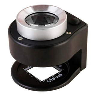 Lupa De Mesa Conta Fios Inspeção Tecidos 30x Luz Led E Uv Lupa De Mesa Conta Fios Inspeção Tecidos 30x Luz Led E Uv