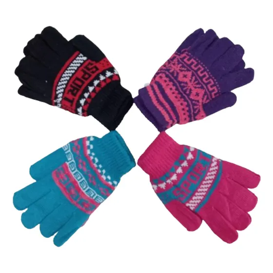 Oferta!! 2 Pares De Guantes Lana  De Dama Colores Varios