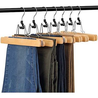 Perchas De Madera Para Pollera Pantalones Jean Premium Pack Perchas De Madera Para Pollera Pantalones Jean Premium Pack