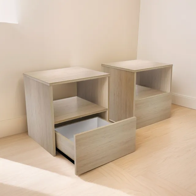 Set 2 Veladores Melamina Abigail
