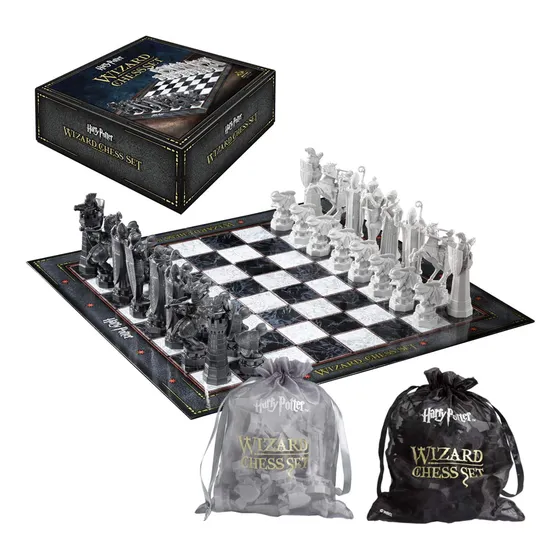 Ajedrez Harry Potter Noble Collection Tablero Y Piezas