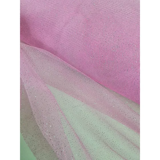 1x1,45m Tecido Tule Glitter Euro Brilho Elastano Festa