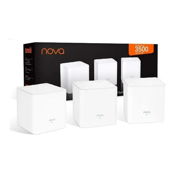 Tenda Wifi Nova Mesh Mw3 Pack De 3 Router Malla 3500 Ac1200 
