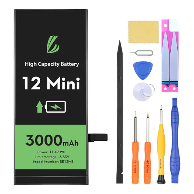Batería Pila  iPhone 12 Mini 3000mah Alta Capacidad Con Kit