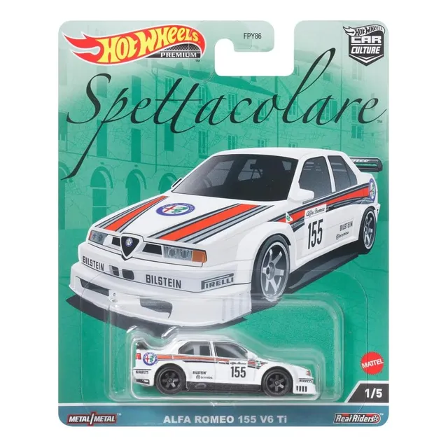Hot Wheels Premium Alfa Romeo, Bugatti, Mclaren E1/64 R/goma