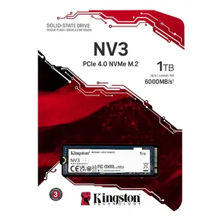 Kingston Nv3 Snv3s/1000g 1 Tb + Parafuso De Fixação Do Ssd Kingston Nv3 Snv3s/1000g 1 Tb + Parafuso De Fixação Do Ssd