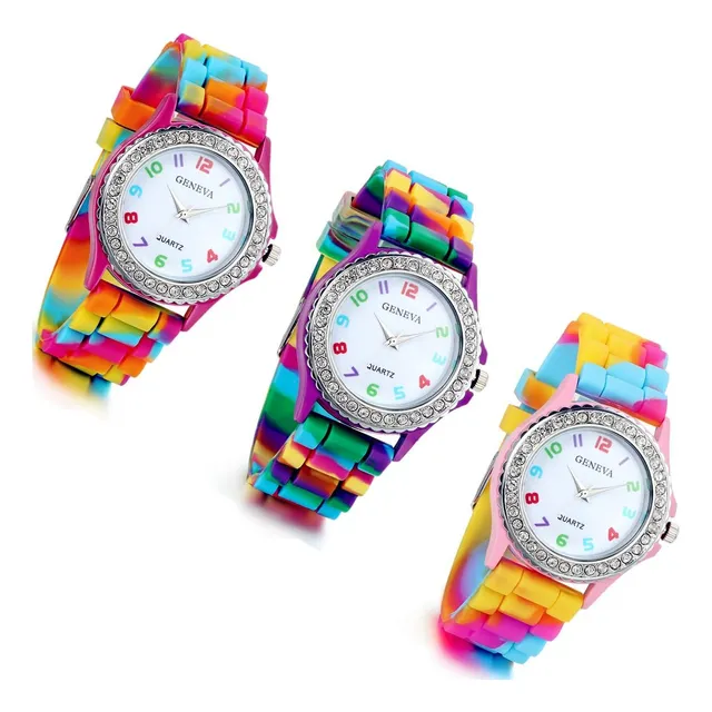 Reloj De Cuarzo Lancardo Para Mujer Con Diamantes De Imit...