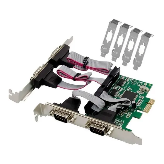 Placa Pci Con 4 Puertos Serie Rs232 Db9 Serial Impresoras N7