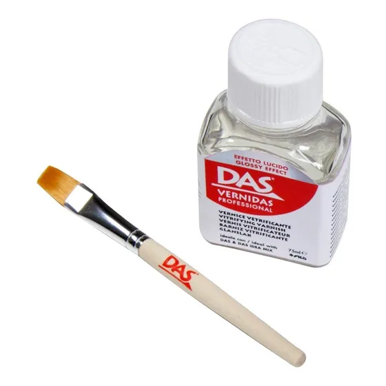 Verniz Vitrificante Artesanato Das 75ml + Pincel