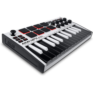 Teclado Midi Mini Akai, Mpk Mini Mk3, 25 Teclas, Blanco Teclado Midi Mini Akai, Mpk Mini Mk3, 25 Teclas, Blanco
