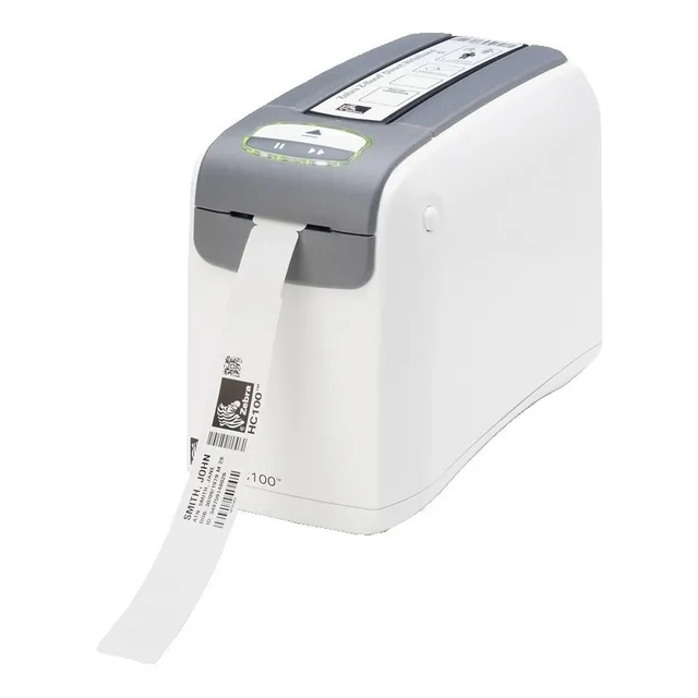 Impresora Para Pulseras De Identificacion Zebra Hc100 Color Blanco