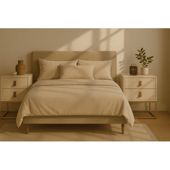 Kit 2 Mesas De Cabeceira Unic 45cm Mdf 2 Gavetas Off White