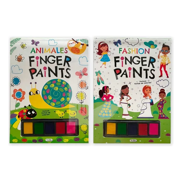 Libro Finger Paints Manualidades Pintura De Dedo Infantil