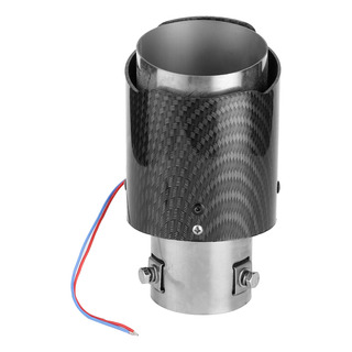 Silenciador De Garganta De Tubo De Escape Rojo Con Punta Led Silenciador De Garganta De Tubo De Escape Rojo Con Punta Led