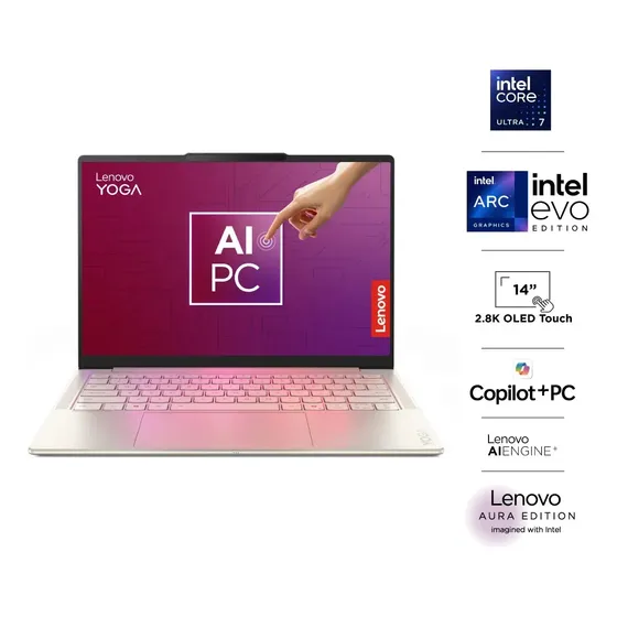 Yoga Slim 7 Gen 10  Core Ultra 7 258v 32 1tb 14 T 2.8k 120hz Seashell