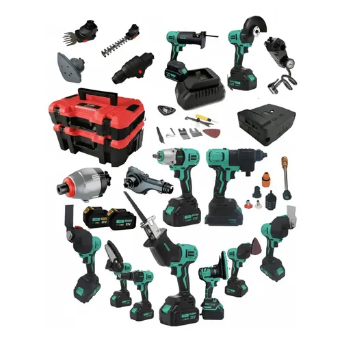 Kit 10 Em 1 Parafusadeira Martelete Lixadeira Serra Elétrico