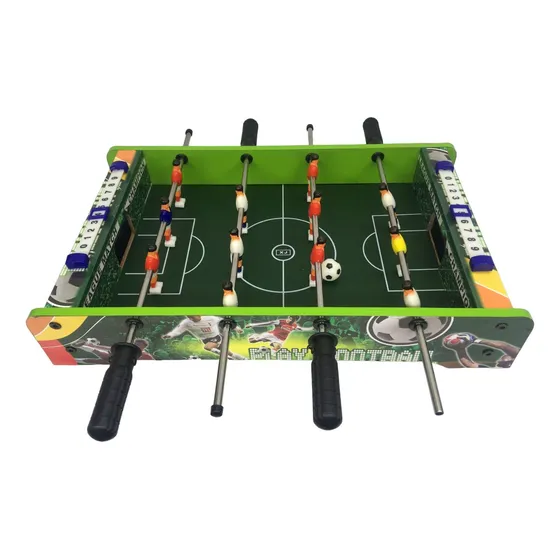 Futbolin De Madera Juego De Mesa 50cm Largo Diseño Verde