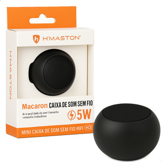 Mini Caixa De Som De Metal Hmaston Tws Bluetooth Amplificada Mini Caixa De Som De Metal Hmaston Tws Bluetooth Amplificada